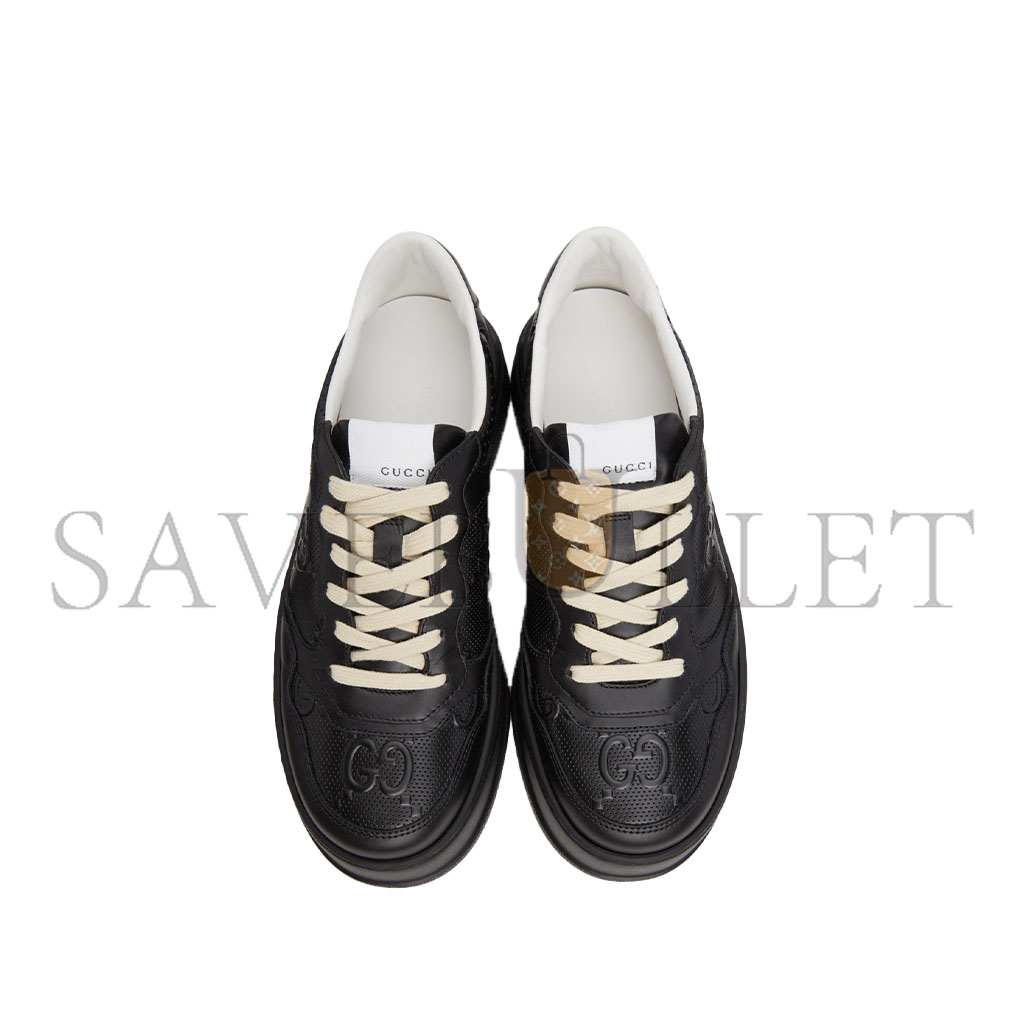 G*u*i black gg embossed sneakers 669582